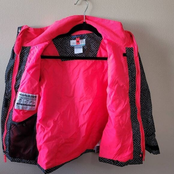 Columbia Interchange Black with dots Jacket Size S - Picture 4 of 6